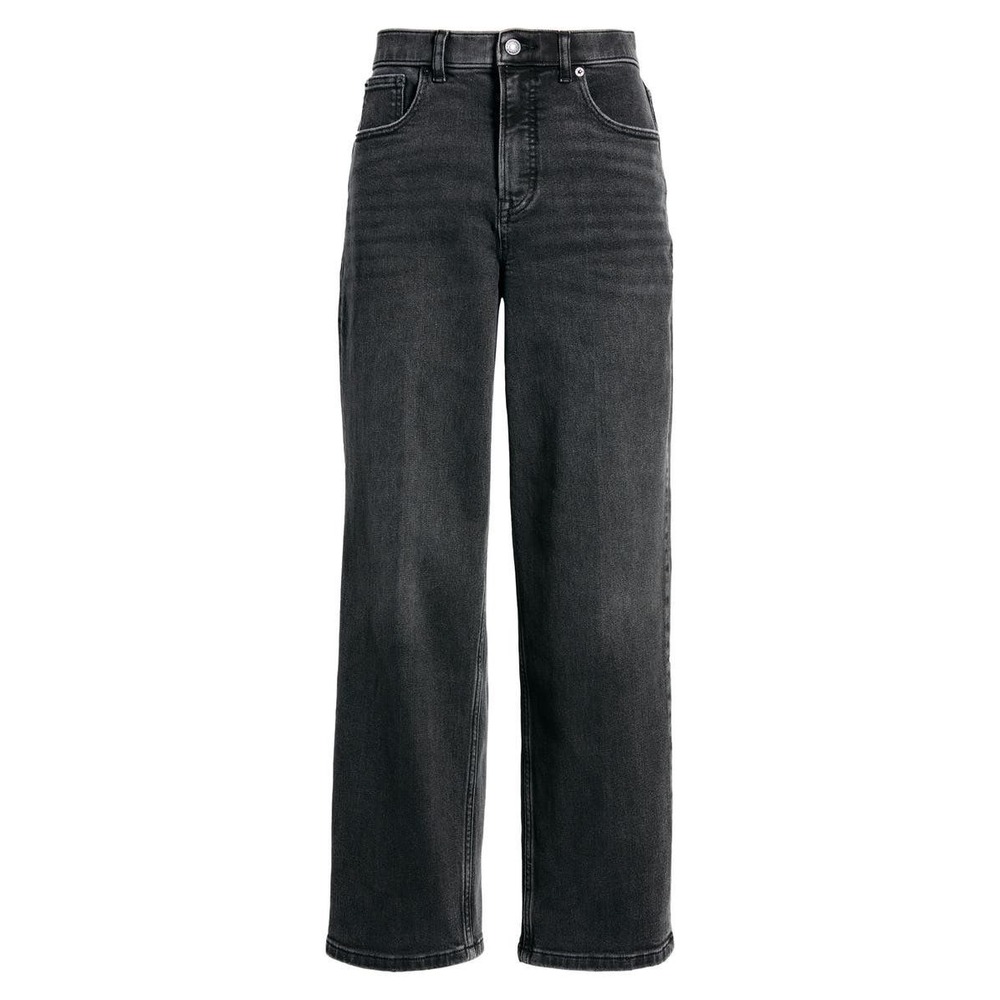 Spanx Womens Jeans Washed‎ Black High Rise Petite Small